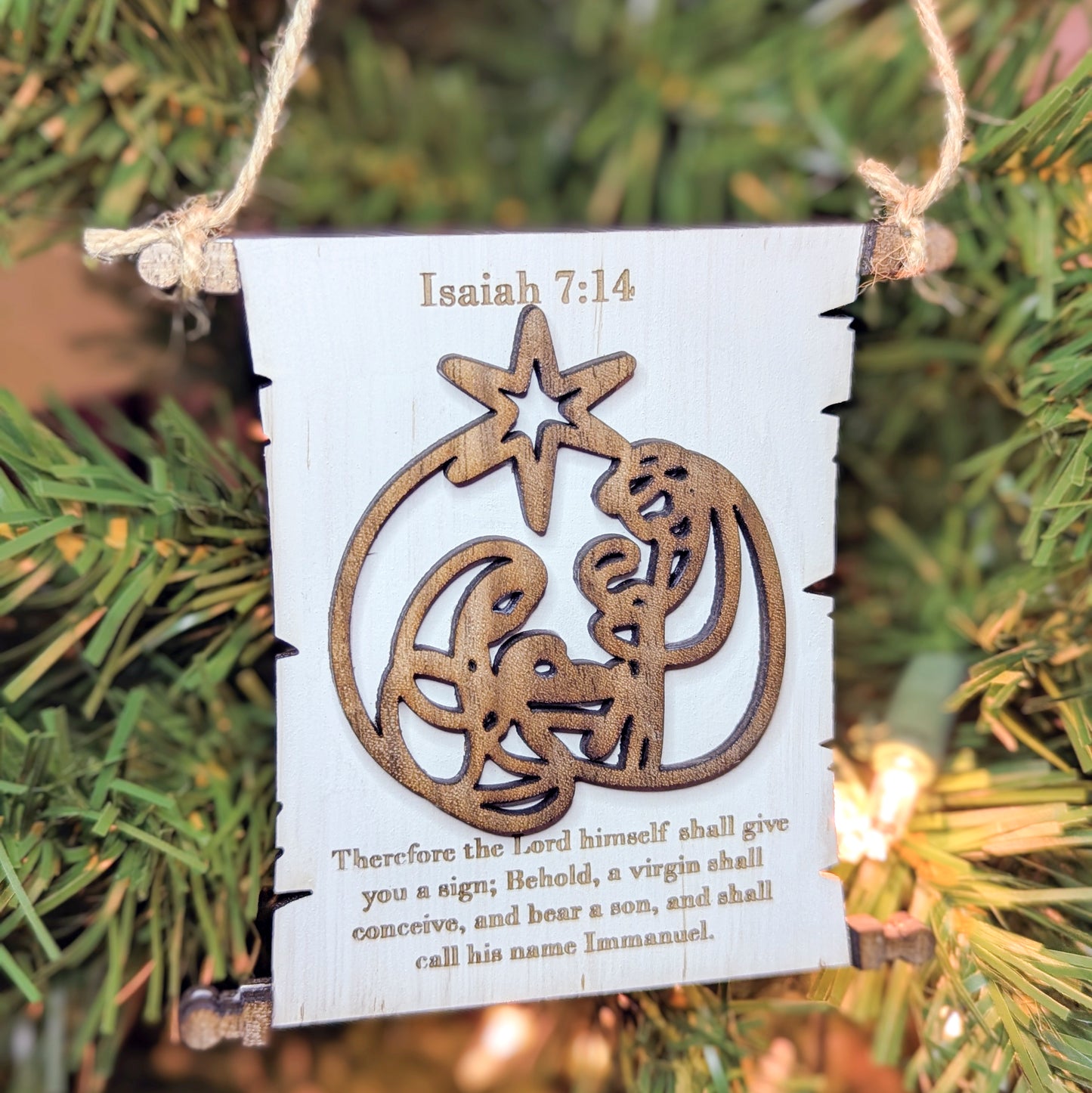 Scroll Bible Ornament