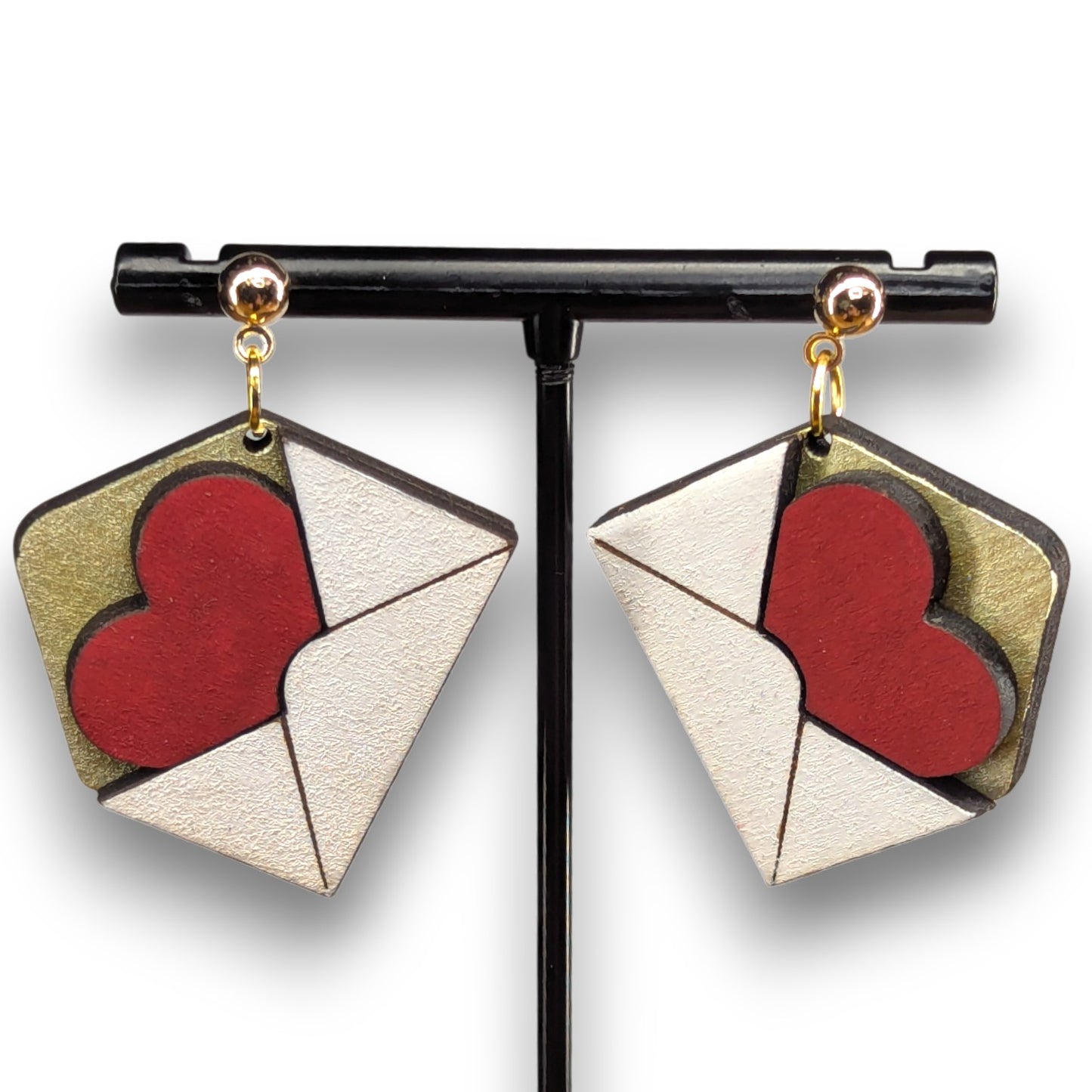 Heart Envelope Earrings