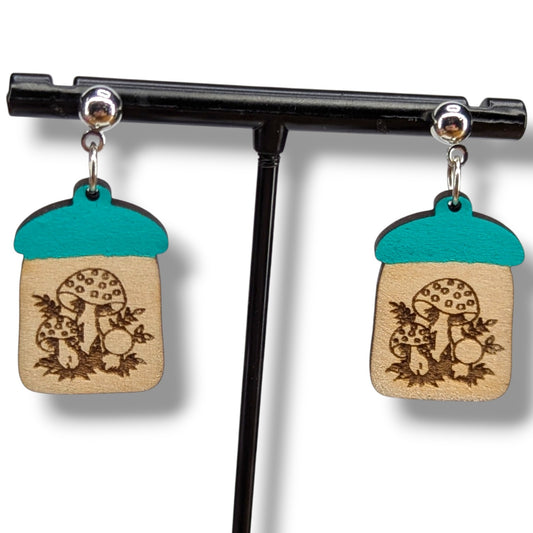 Vintage Merry Mushroom Earrings