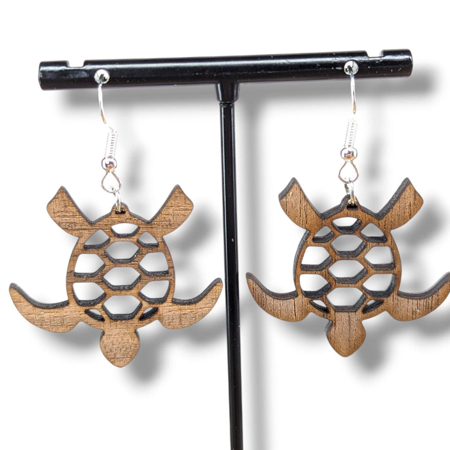 Turtle Wood Earrings