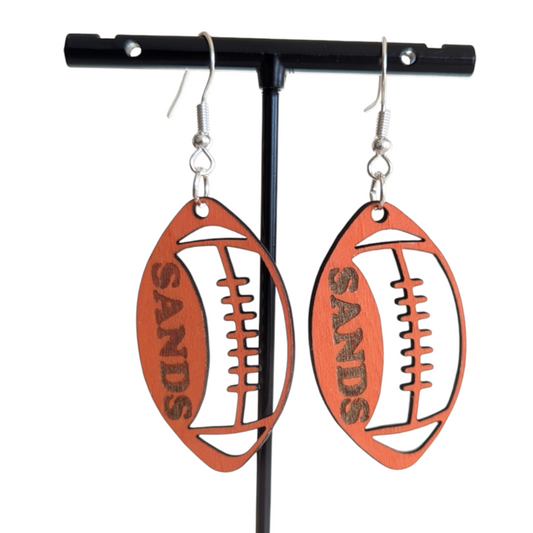 Sport Ball Earrings with Name