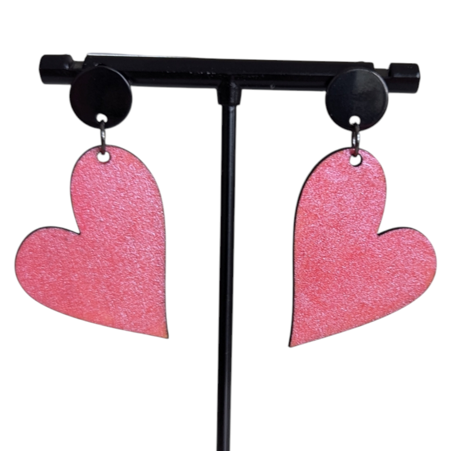 Heart Wooden Earrings