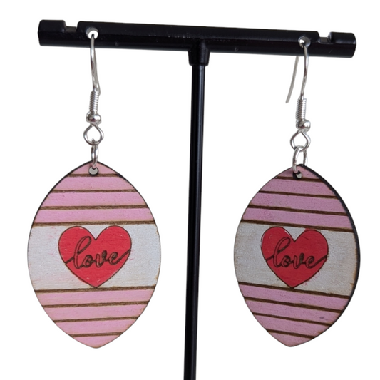 Love Wood Earrings