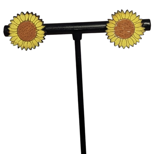 Sun Flower Stud Earrings