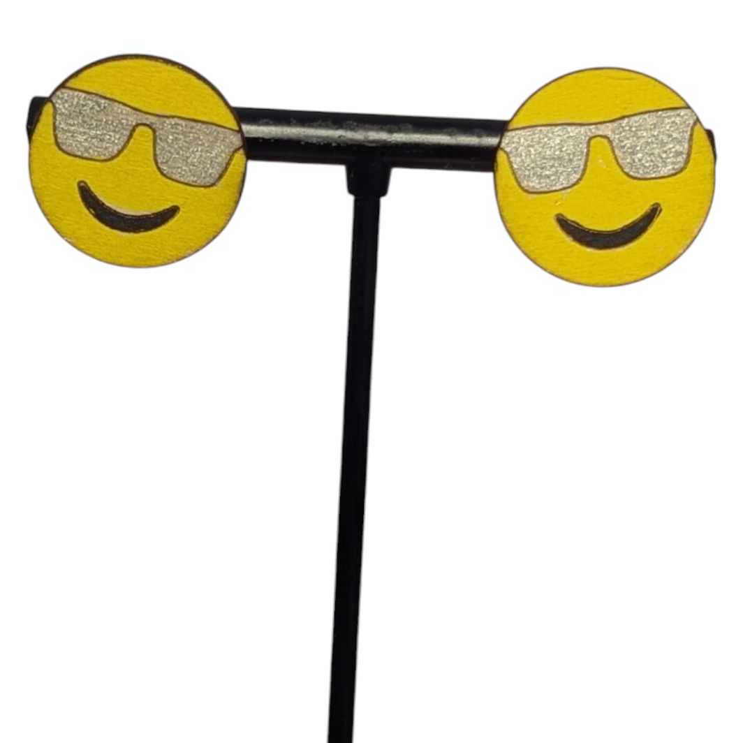 Emoji Face Stud Earrings