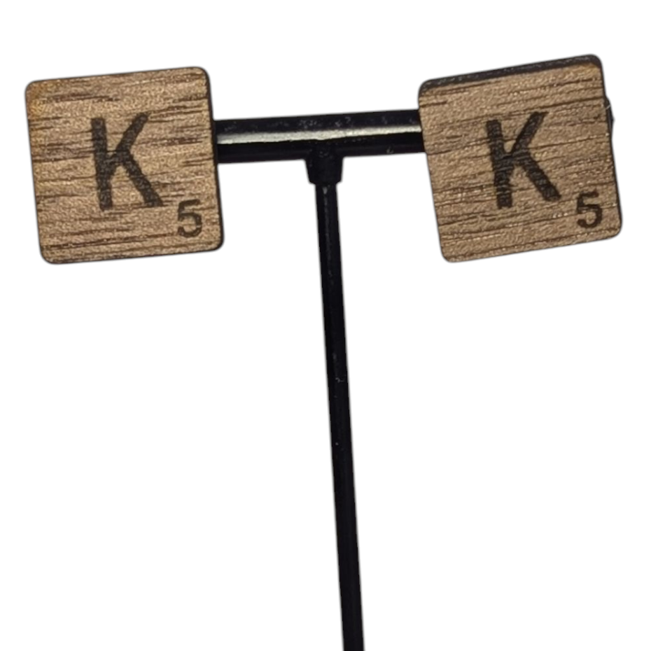 Scrabble Letter Earrings