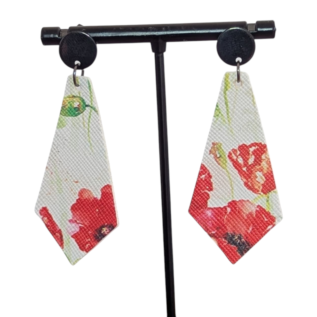 Poppy Faux Leather Earrings