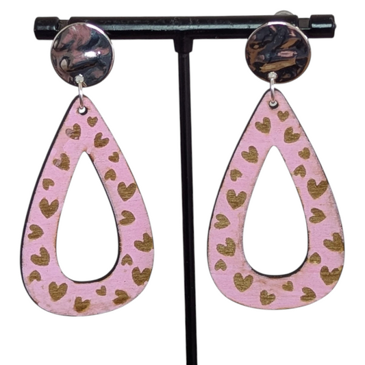 Heart Dangle Earrings