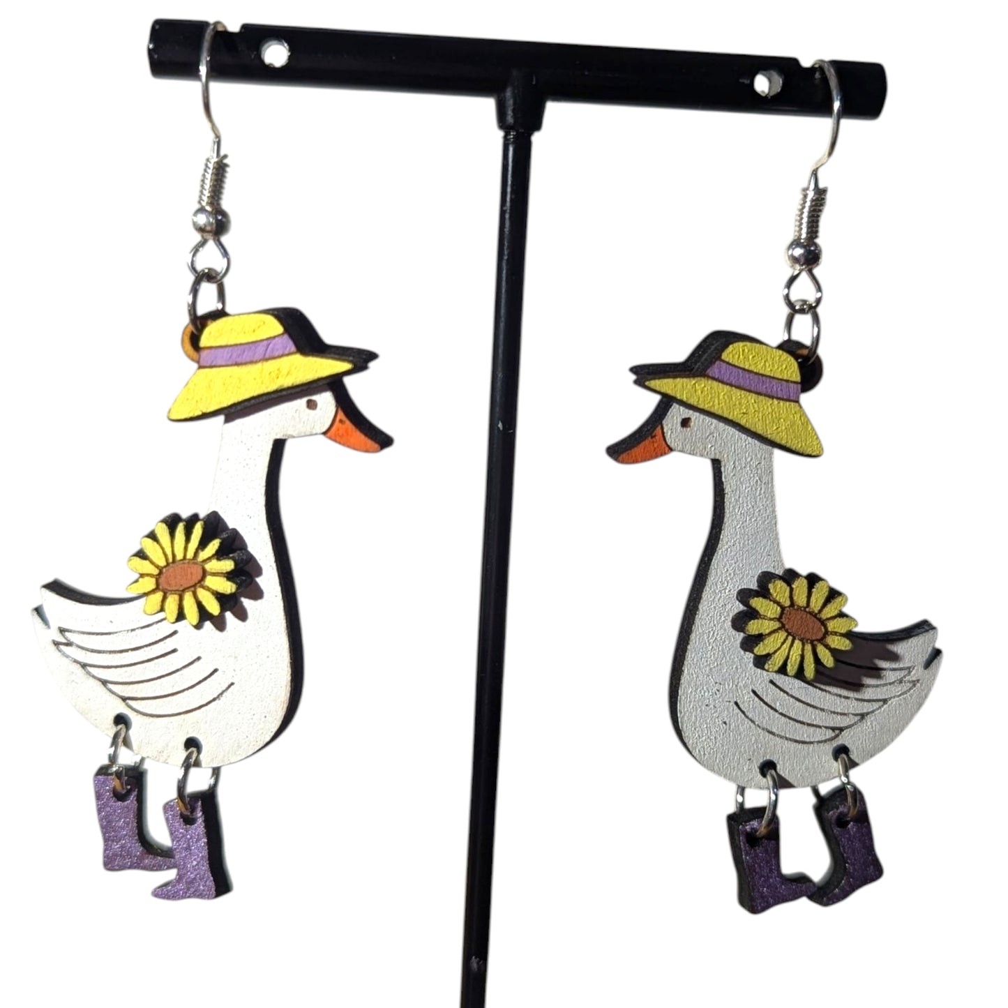 Goose Wood Earrings
