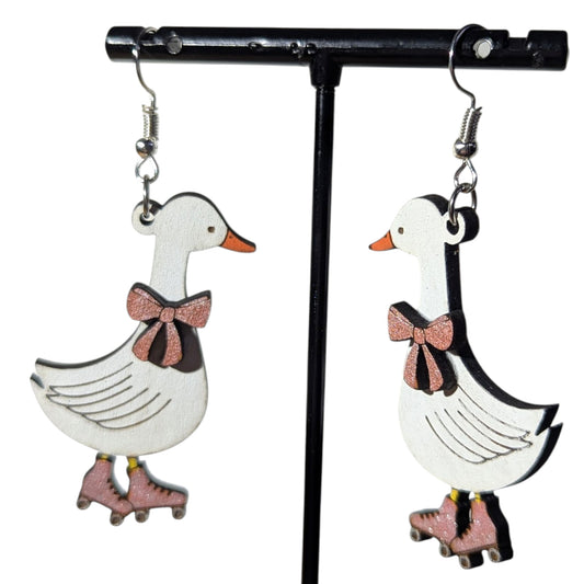 Goose Wood Earrings