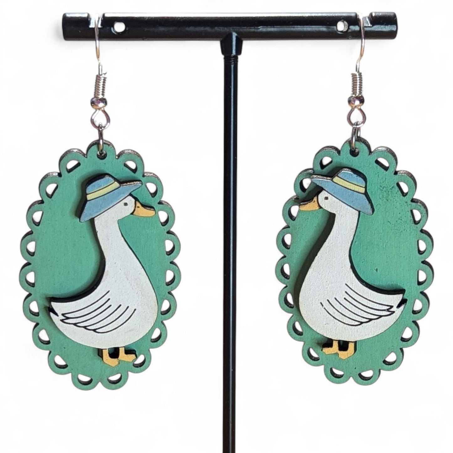 Goose Wood Earrings