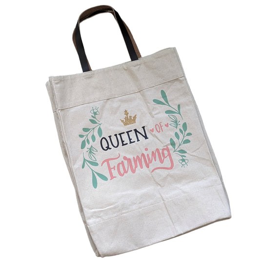 Queen of Farming Tote Bag