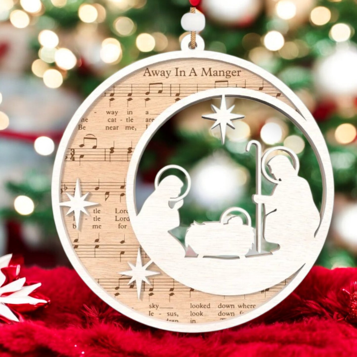 Nativity Song Christmas Ornaments