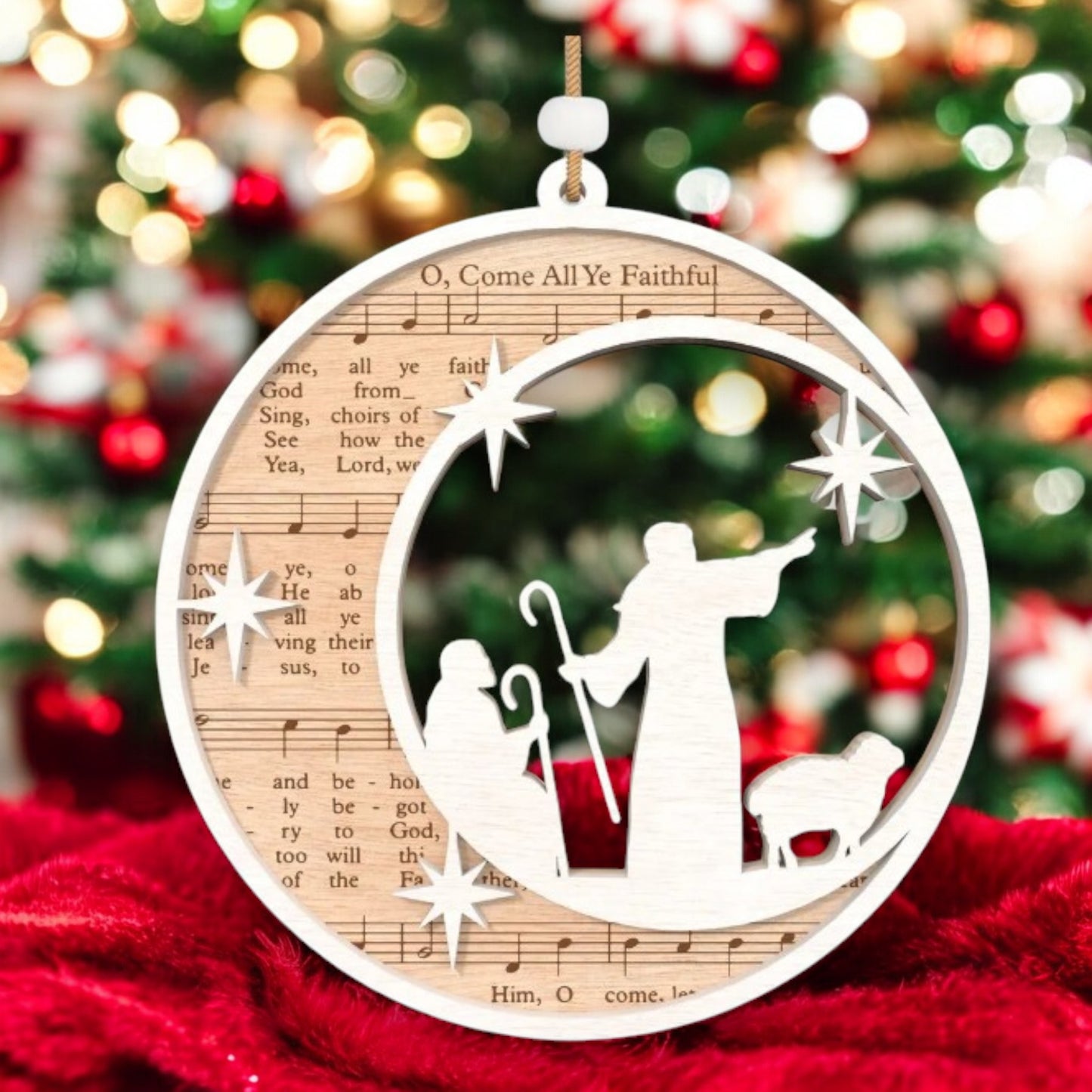Nativity Song Christmas Ornaments