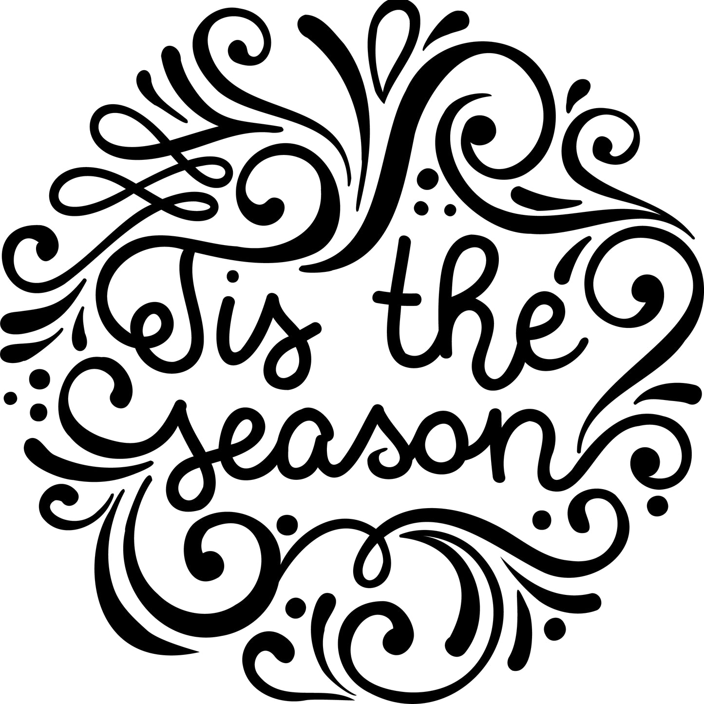 Christmas Word Ornaments