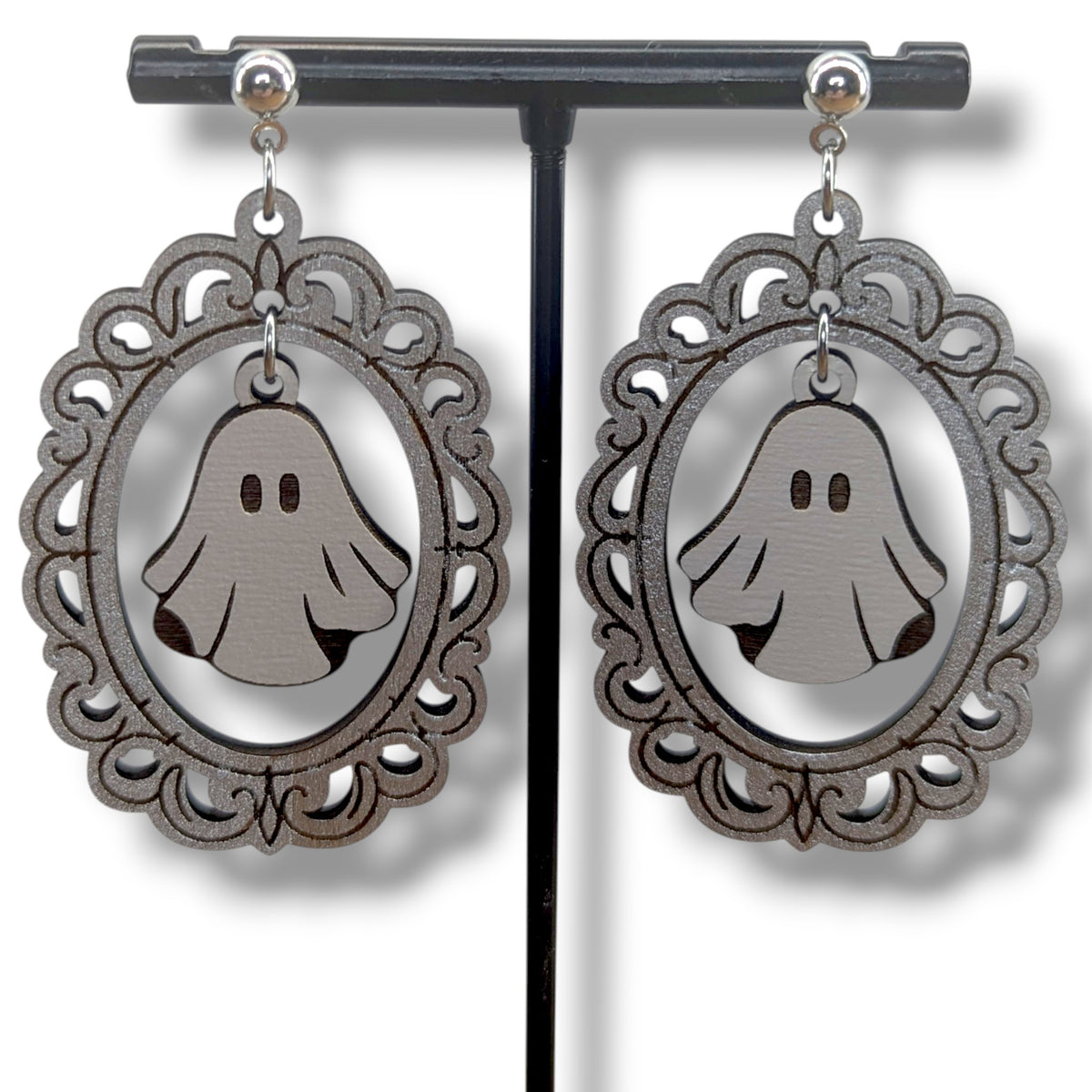 Framed Ghost Earrings