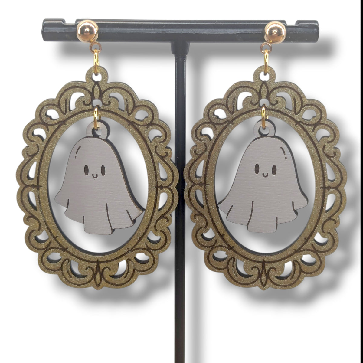 Framed Ghost Earrings