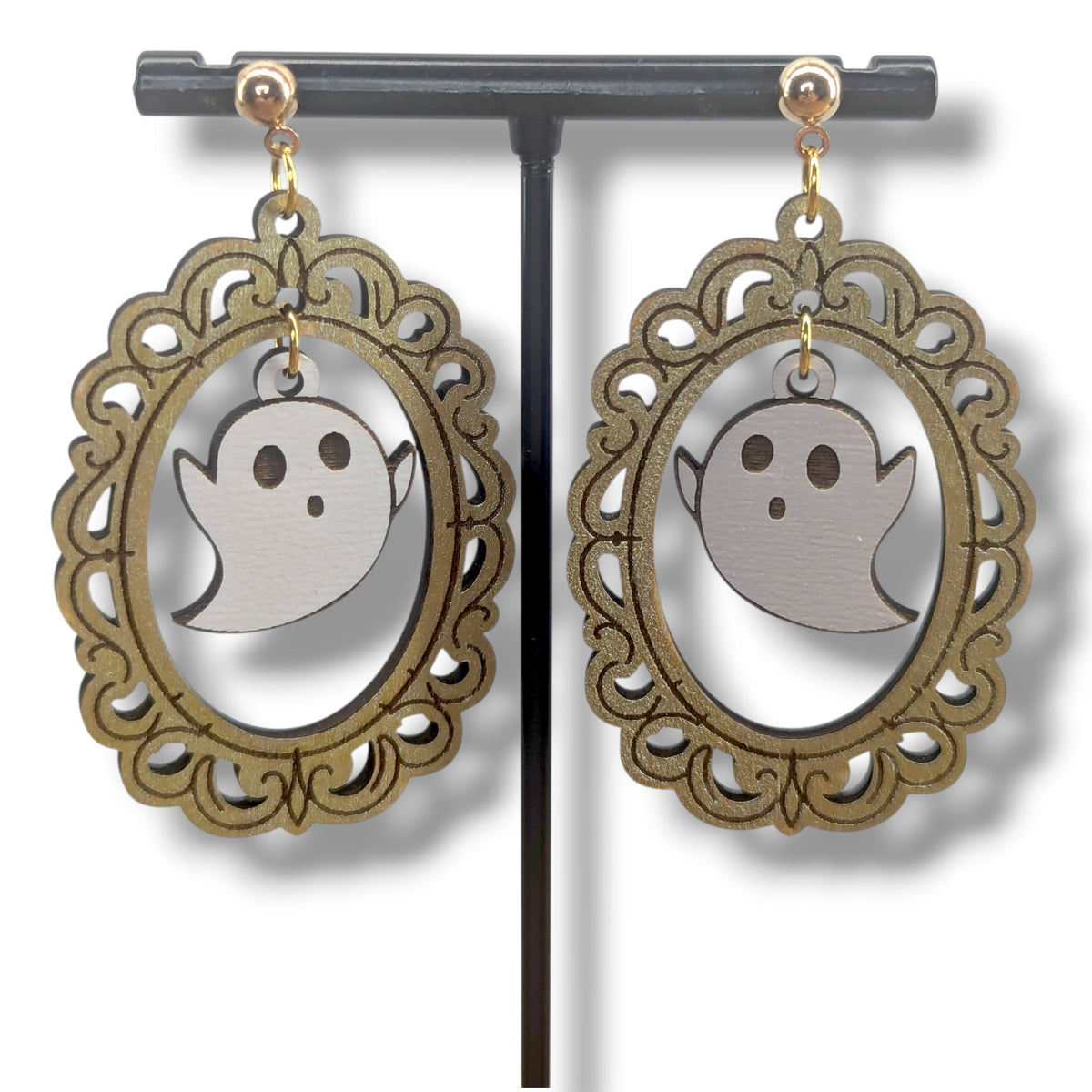 Framed Ghost Earrings