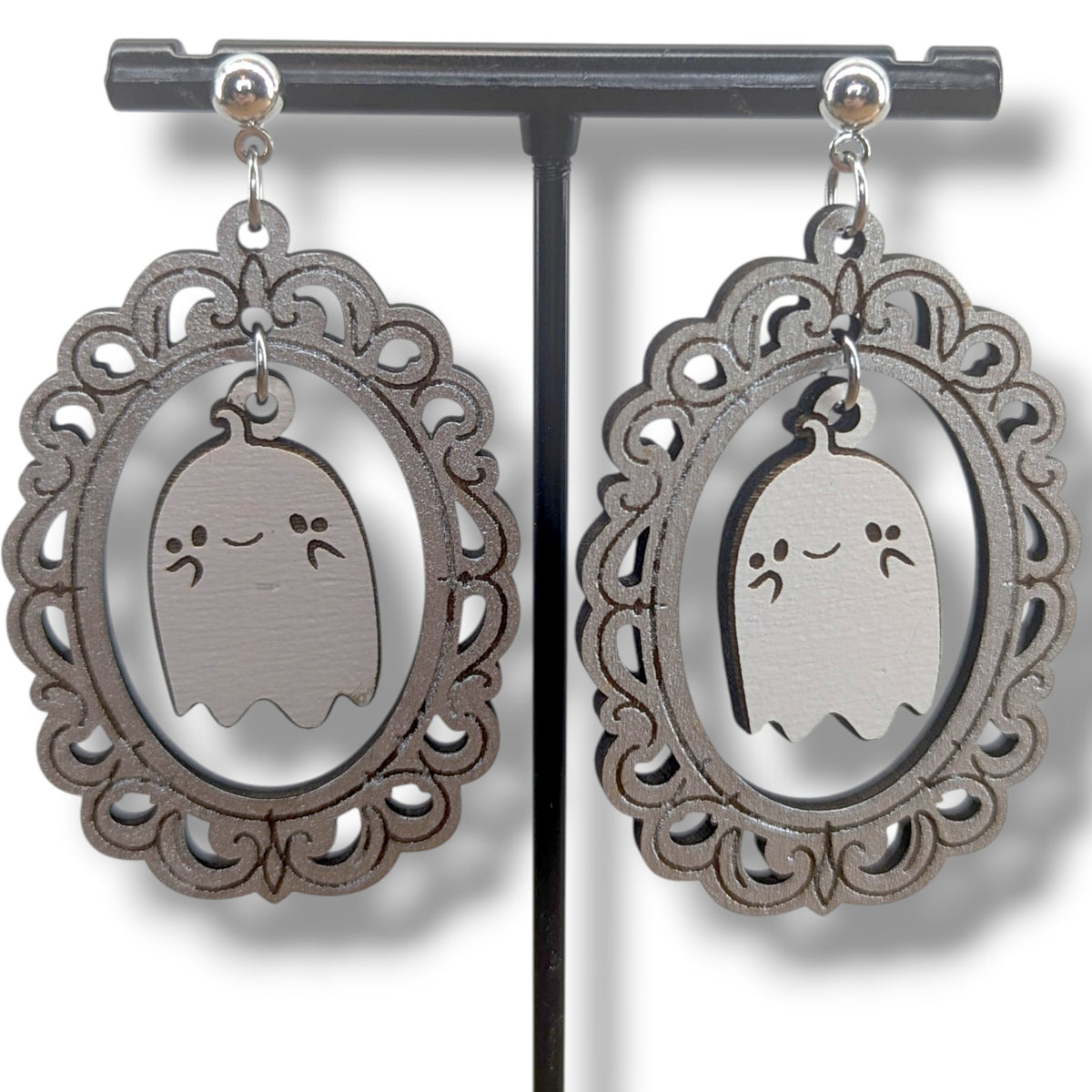 Framed Ghost Earrings
