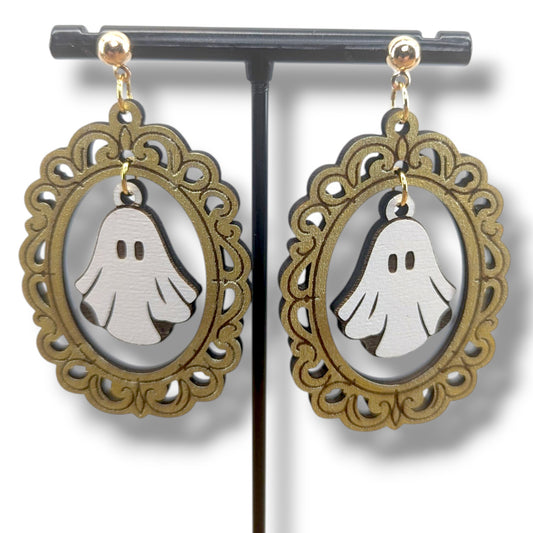 Framed Ghost Earrings