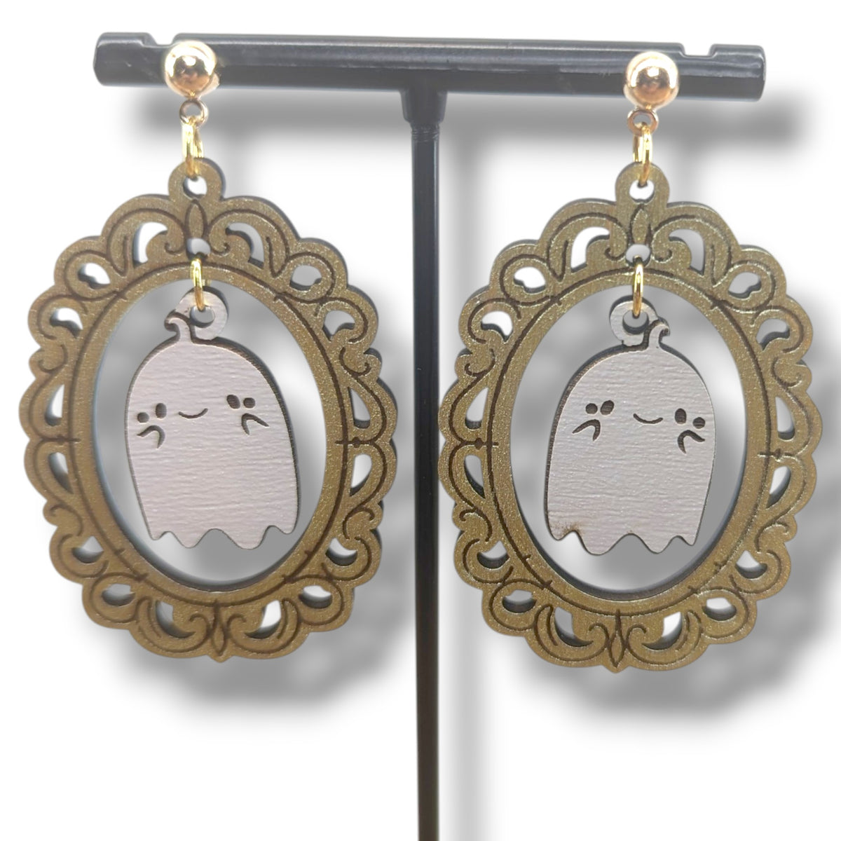 Framed Ghost Earrings